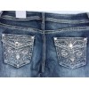 Apt. 9 Women’s Bling Bootcut Fleur De Lis Stretch Metallic