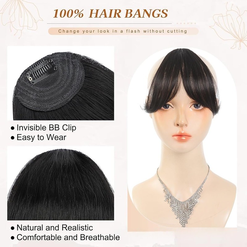 Bangs Hair Clip in Bangs Fringe with Temples Hairpieces for