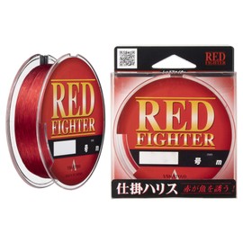 ヤマトヨテグス(YAMATOYO) ハリス レッドファイター ナイロン 50m 10号 レッド
