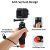 HSU Wasserdichter Einbeinstativ Schwimmender Handgriff für Go Pro Hero 12/11/10/9/8/7/6/5/4/3