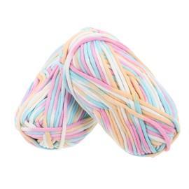 Gadpiparty 2pcs Cotton Yarn Core Cotton Knitting Thread for Scarves and Sweaters Soft and Gentle Corespun Yarn for Crafting Projects for Beginners and Advanced Knitters