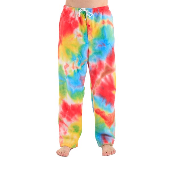Forever Lazy Men's Tie Dye Fleece Pants - XXL