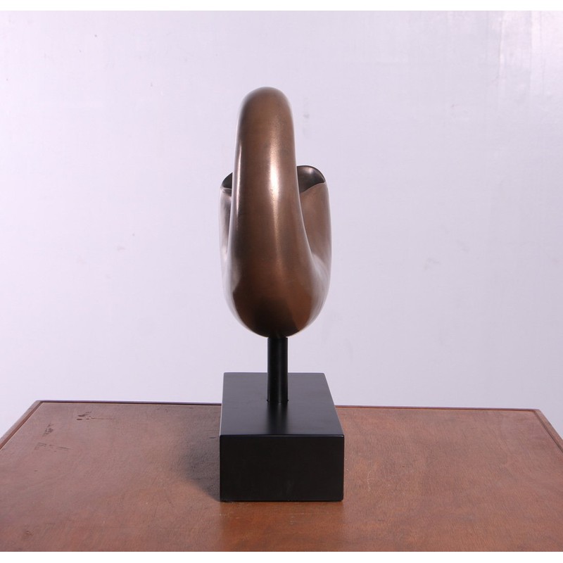 Large Nautilus Shell Sculpture Verde Bronze Finish