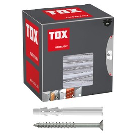 TOX Tetrafix 02190196 All-Purpose Frame Dowel, and Screw 6/65, CT, Pack of 50), XL, 021101051