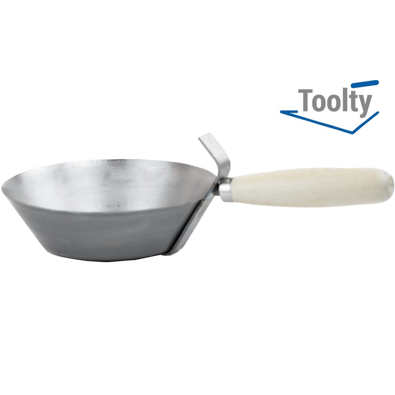 Toolty Masonry Scoop, Construction Pan - 185mm (7.28") - Wooden
