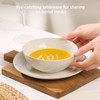 Ceramic Dinnerware 12 Pieces glazed cream white Dinner Set,Plates Pasta