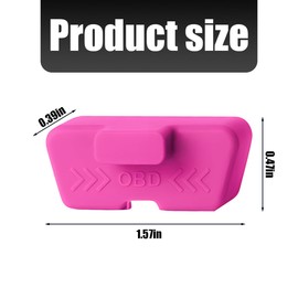 Sandfren 2Pcs Car OBD2 Diagnostic Connector Cap, Silicone Vehicle OBDII Port Dust Protector, Automotive OBD Interface Socket Protective Sleeve Cover Accessories, Universal for Sedan, Truck (Purple)