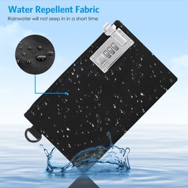 Brifit Lockable Money Bag, Portable Waterproof Documents Bag with 3 Digit Code, 8.3×5.3in Locking Deposit Bags, for Cash, Jewelry, Passports, Travel Money Pouch (Black)