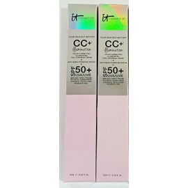 IT Cosmetics Lot of 2 IT Cosmetics Your Skin But Better CC+ Illumination SPF50+ 2.53oz / 75ml