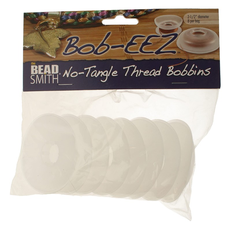 Beadsmith No- Tangle Thread Bobbins 8/Pkg-2.5-inch