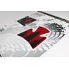 Tankpad Ignition Switch Sticker Compatible with Kawasaki Z900 Red Silver