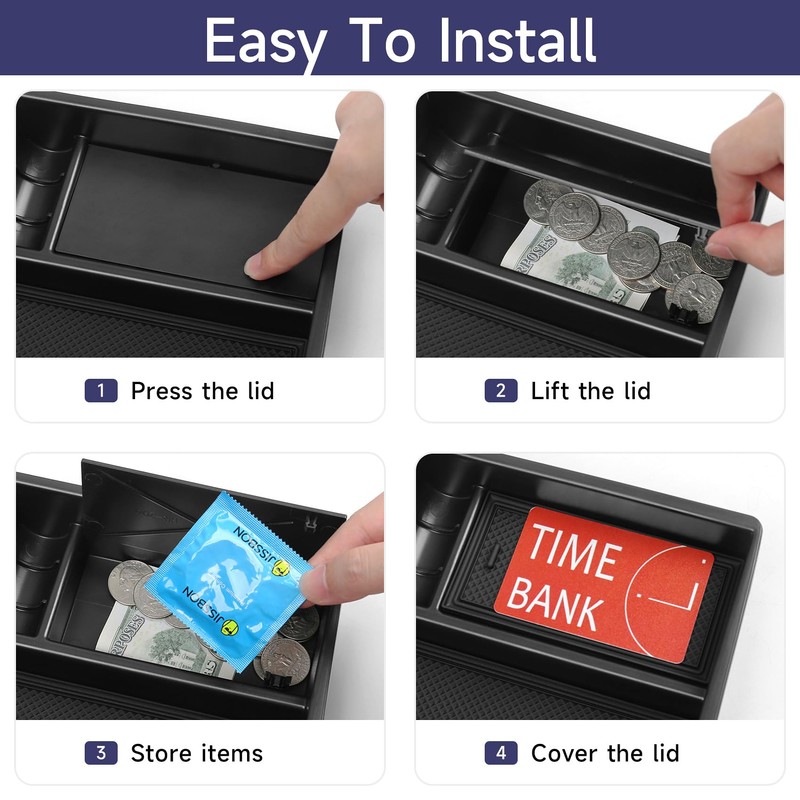 Center Console Organizer for Toyota Tacoma 2024 2025 2026 Accessories