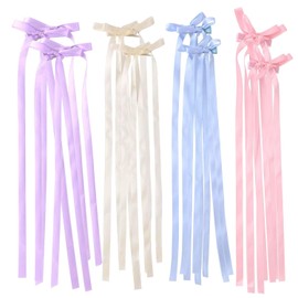 Hair Clip, Hair Pin (Set of 8), Bowknot, Ribbon, Hair Clip, No Traces, Hair Ornament, Lace, Hair Accessory, Ribbon Included, Stylish, Hair Clip, Mini Ribbon, Hair Clip, Hair Clip, Hair Clip, Stylish, Cute, For Women, Kids, Birthdays, Weddings