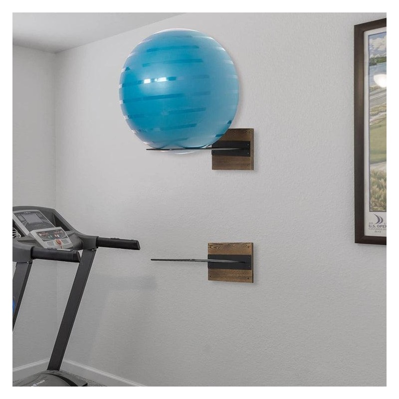Wall Mounted Exercise Ball Holder, Gym Yoga Studio Storage Display