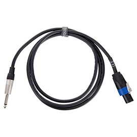 Pronomic Stage BOXJMSP1-2 Speaker Cable - Professional Speaker Cable - Connector: 6.3 mm Jack to Speakon Compatible - Wire Cross Section: 2 x 1.5 mm² - Length: 2 m - Black
