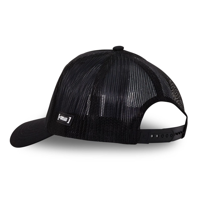 Capslab Daffy Duck Looney Tunes Metal Plate Black Trucker Cap,