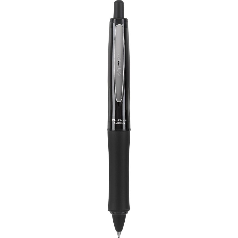 PILOT Dr. Grip FullBlack Refillable & Retractable Ballpoint Pen, Medium