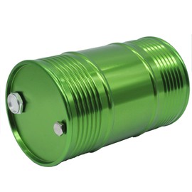 LAFEINA Metal 96mm/3.8in Oil Drum Fuel Tank Container for 1/10 RC4WD D90 SCX10 Rock Crawler RC Car Decor Parts (Green)