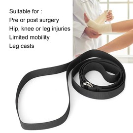 Leg Lifter Assist, 65" Nylon Bed Ladder Assist Leg Lifter Strap with Foot Strip Mobility Aids for Disability Elderly