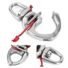 MUNEFE Quick Release Carabiner Hooks for Boats, Stainless Steel Quick