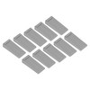 10pcs Door Stoppers Overlapping Grey Elastic Thick Noise Elimination TPR