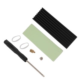 Yoidesu Kit de Destornillador de Tornillo de Montaje y Disipador de Calor de Aluminio, Disipadores de Calor PCIe NVMe M.2 2280 Ssd y Almohadilla Térmica de Silicona para PC Portátil