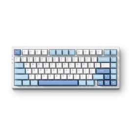 MCHOSE G75 Pro Wireless Mechanical Keyboard, 75% Layout, Gasket Mounted, 5 Layers Dampening,RGB Backlit, 2.4GHz/BT/Wired Tri-Mode, Hot Swappable (Blue, Cabbage Tofu Switch)