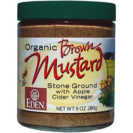 Eden Foods Mustard, Og, Brown, Glass, 9-Ounce (Pack of 6)