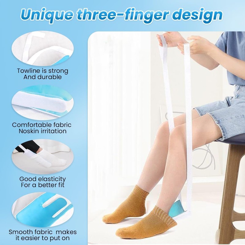 Folklyzo Sock Aid - Sock Aids for Putting On Socks