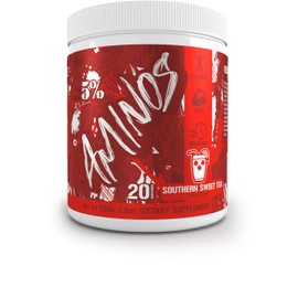 5% Nutrition Code Red Aminos BCAA & EAA Post Workout Recovery Powder | Full Spectrum Essential Amino Acid Complex for Men & Women (Southern Sweet Tea)