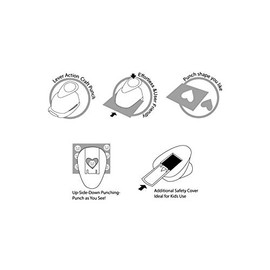 Bira - Perforadora de copo de nieve, 3/8 pulgadas de palanca para manualidades navideñas, papel y álbumes de recortes