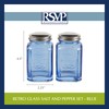 RSVP International Jumbo Retro Glass Salt & Pepper Shaker, Screw