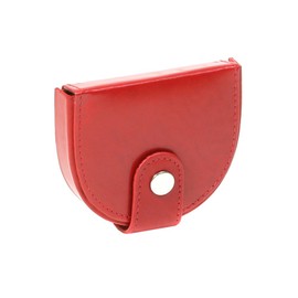 Coin Box DOLPHIN, Genuine Leather, red - ''LEAS Special-Edition''