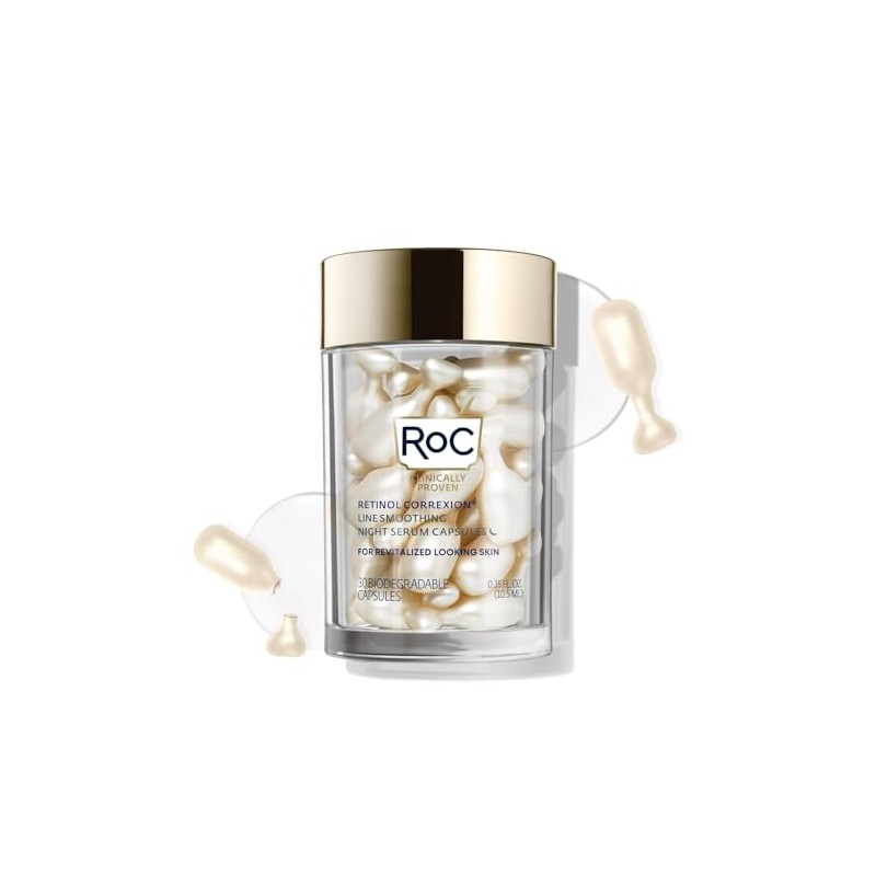 RoC Retinol Correxion Line Smoothing Night Retinol Serum, 30 Capsules