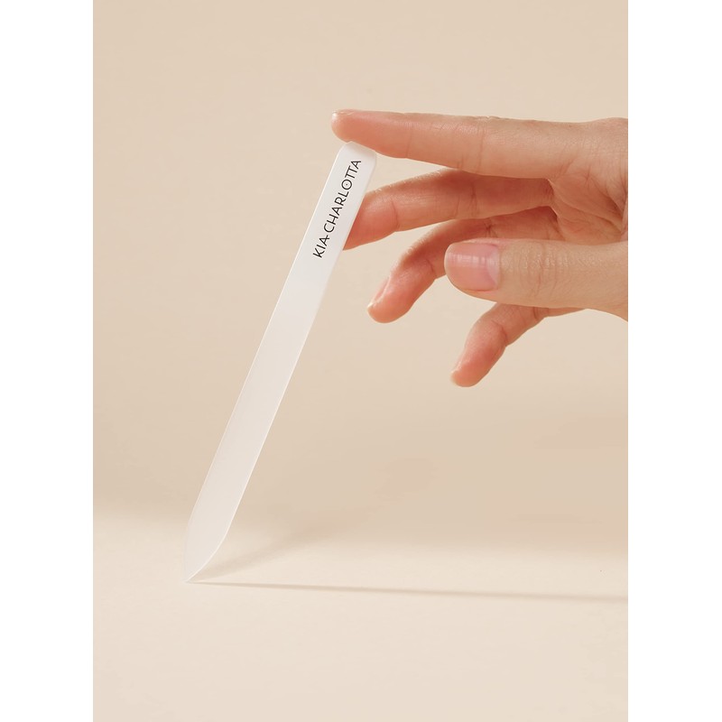 Kia-Charlotta, Vegan Glass Nail File, Made in Germany, Premium Quality,