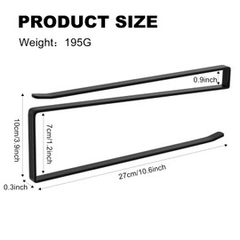 FORMIZON Kitchen Roll Holder No Drilling Wall Mounted Paper Towel Roll Holder Wall Mounted Paper Roll Holder for Kitchen Bathroom Storage & Organisation (Black)