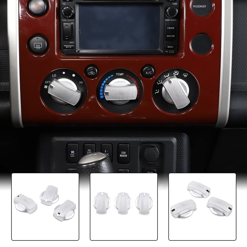 Car Center Console Air Conditioner Switch Button Knob Trim Cover