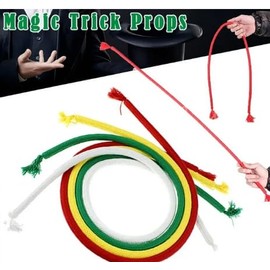 Sndperiexam Red The Rigid Stiff Rope Magic Tricks Comedy Stage Close up Rope Magic Mentalism Illusion Gimmick Props Easy to do Magic Games
