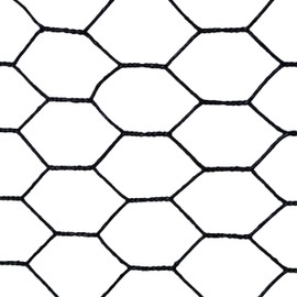 Vinyl Coated Poultry Netting, 1" x 12" x 150', Black