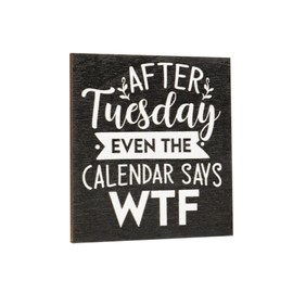JennyGems After Tuesday Even The Calendar Says WTF Funny Fridge Magnets, 3 x 3 Inches, Sarcastic Refrigerator Magnets, Made in USA