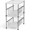 Simple Houseware Chrome Metal Stackable Storage Rack, 16.75 in L