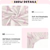 KICPOAY Fitted Crib Sheets Coquette Bows Cute Pink Stretchy Portable