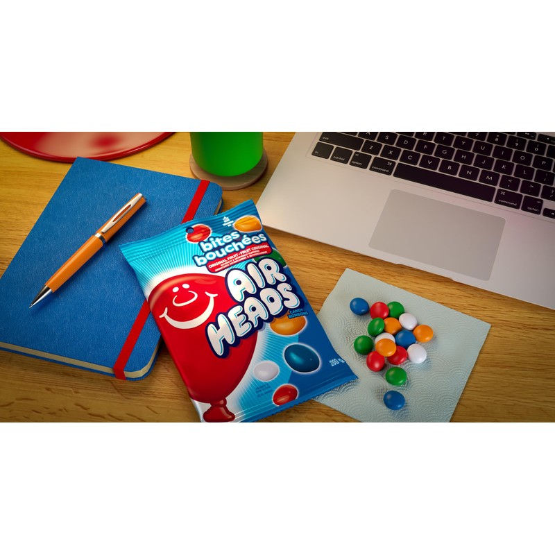 Airheads - Soft Filled Bites Assorted Flavours - 200g Pegbag