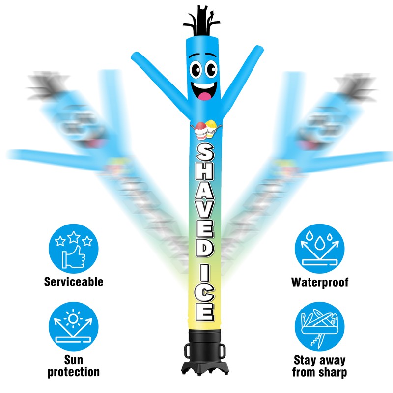 Shaved Ice Theme Inflatable Weird Wave Dancer Tube Man Outdoor