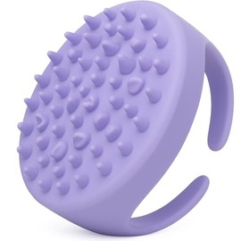 SILKLE Anti-Cellulite Silicone Massager Brush - Deep Tissue Body Scrubber for Cellulite Remover, Skin Firming & Lymphatic Drainage - Exfoliating Massage Tool with Grip Handle for Legs & Body - Purple
