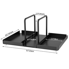 Napkin Holder for Table, Metal Napkin Holder with Salt and Pepper Shakers Caddy, Standing Paper Napkin Storage for Kitchen Dining Table Decor, Black