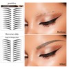 Eyebrow Tattoo 88 Pairs! Newly Improved 4D Tattoo Eyebrow,Popular Black