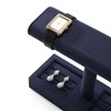 Papten J00403 Watch Stand, For 2 Pieces, Microfiber, Luxury, Stylish,