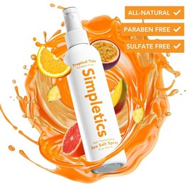 Simpletics - Sea Salt Spray - Texturizing Product for Fluffy, Voluminous Hair, 5 Simple Ingredients - 8oz:_Bestseller Duo: Vanilla & Pi√±a Colada
