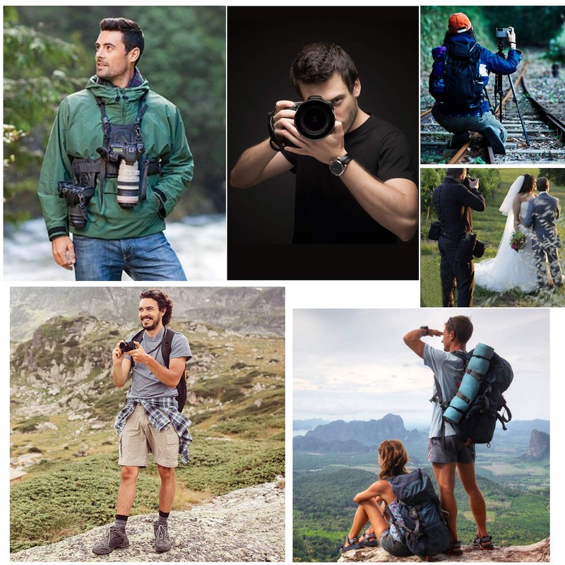 Micnova Multi Camera Carrying Chest Harness System Vest with Side